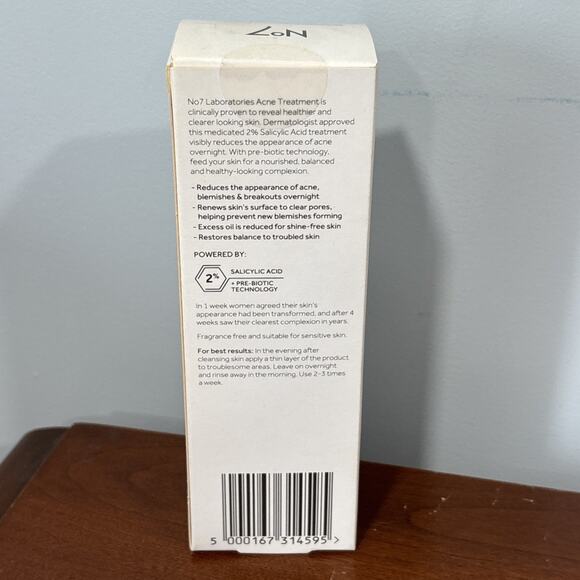 No7 Laboratories Acne Treatment NEW 2% Salicylic Acid 1.69oz Sealed - Picture 3 of 5
